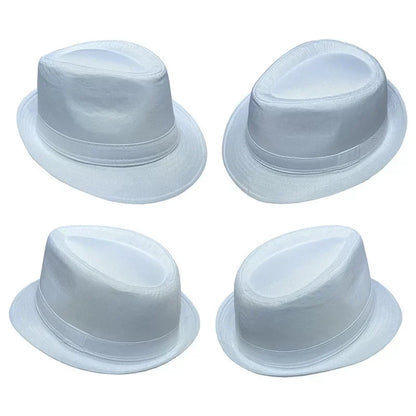 Summer Solid Bright Color Sun Hat British Jazz Hat Top Hat Men's Top Hat Winter Middle-aged and Elderly Jazz Warm Hat Fedora Hat