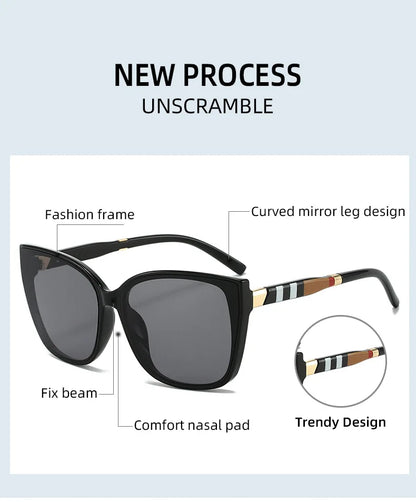 Trendy CAT EYE Sunglasses for women men UV400 Unisex Outdoor Eyewear with UV Protection Fashionable