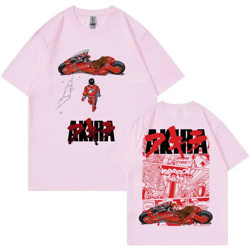 Japanese Science Fiction Cartoon Movie Anime Akira Shotaro Kaneda Graphic T Shirts Men Women Hip Hop Vintage Oversized T-shirts