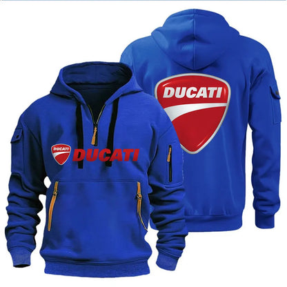 Men's Hooded Sweatshirt Spring Autumn Outdoor Sportswear Fashionable Casual Motorcycle Enthusiasts Clothing 2026