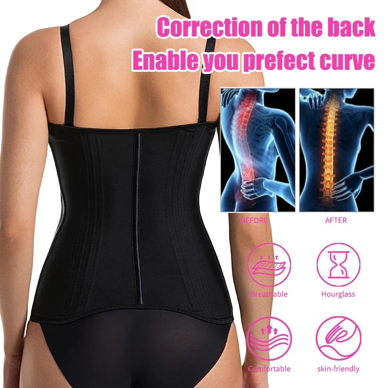 Women's Tummy Contorl  Underbust Sport Girdle Cincher Hourglass Waist Trainer Body Shaper Corset For Weight Loss