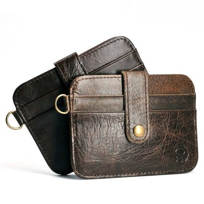 Men Genuine Leather Slim Wallet Male Small Purse Mini Money Bag Walet Thin Portomonee Carteras Man's Wallet Card Holder