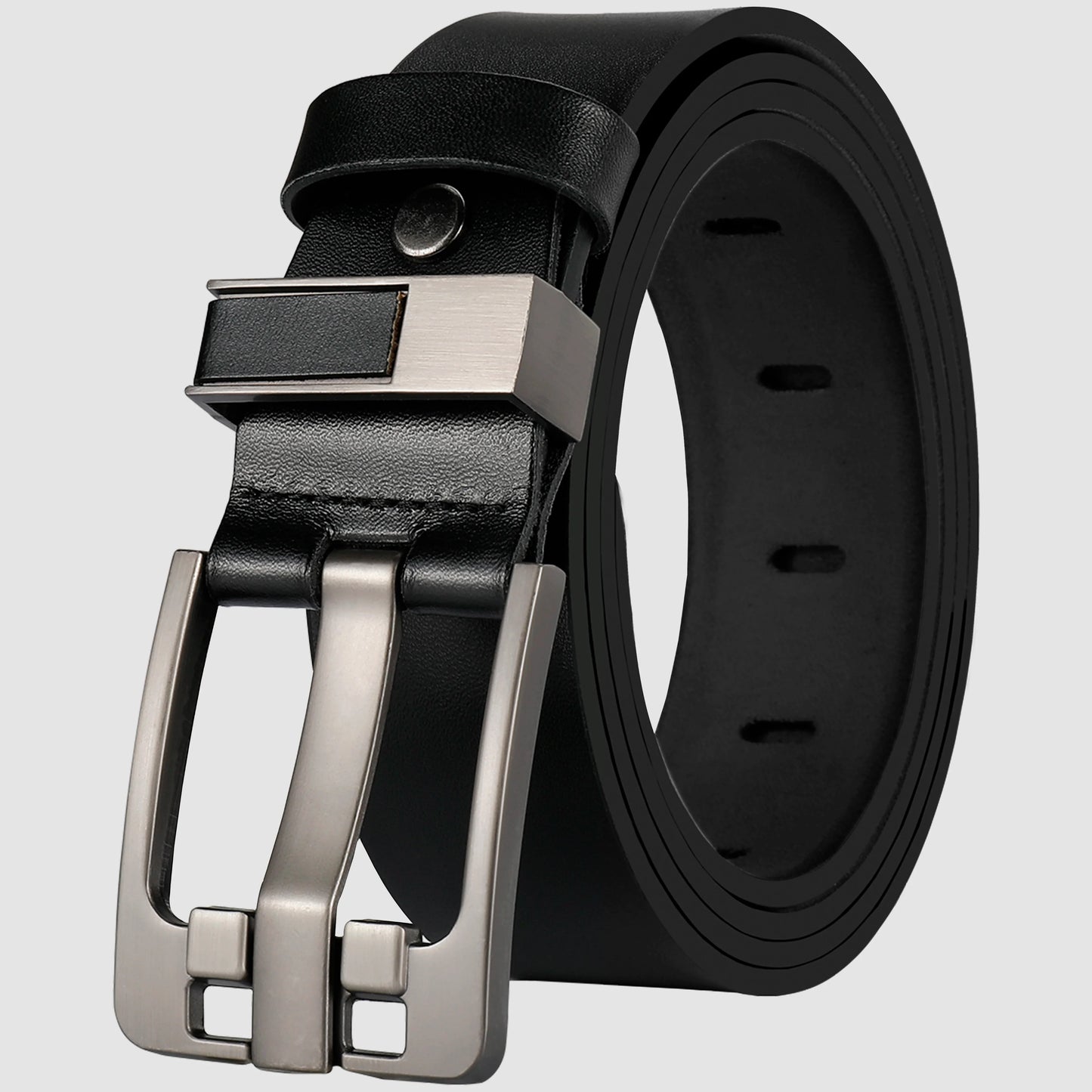 Luxury Men's Belt New Large Plus Size 100-130cm Retro Needle Buckle High Quality