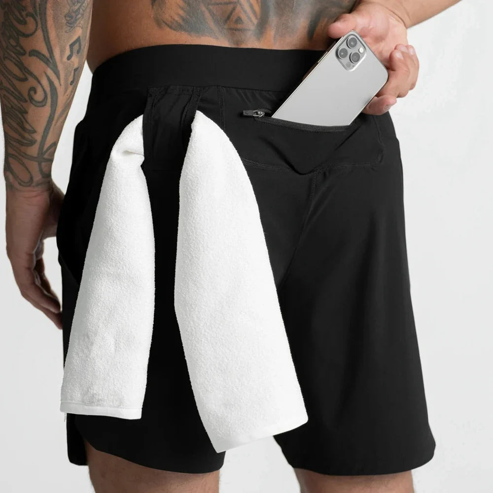 Mens Workout Fitness Shorts Camo Thin Style Breathable Jogger Gym Bodybuilding Quick Dry Running Shorts Zipper Phone Pockets