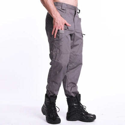Men New Tactical Pants Multiple Pockets Waterproof Abrasion Resistant Cargo Trousers Outdoors Hiking Climbing Training Pant