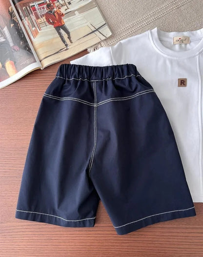 T-shirt and Casual Shorts Set for Children From 3 To 4 Years Old Children's Costume Toddler Boy Clothing Kids Clothes Summer Top