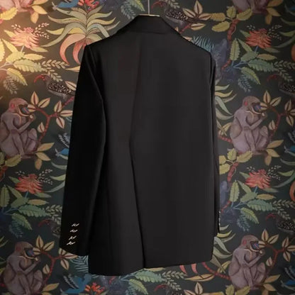 Women's Small Blazer Coat 2025 Spring Autumn Temperament Long Sleeve Ladies Suit Jacket High Quality Design Sense Lady Outerwear