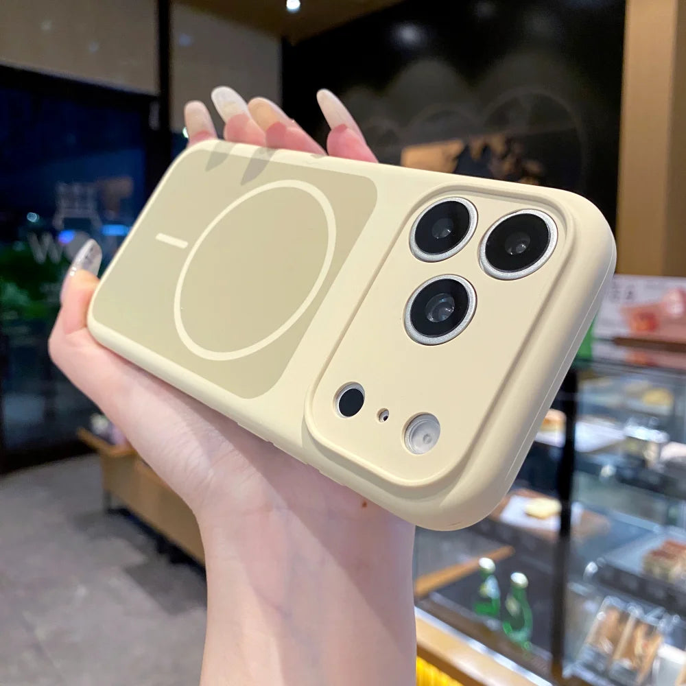 Original Silicone Candy Color for Magsafe Case for iPhone 17 Pro Max 16 15 14 13 Pro Max Magnetic Shockproof Soft Full Cover