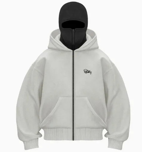 Ninja jacket 2025 new model hot sale upper and lower double-head zipper POG GHB print niche design new model