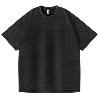 Anime Black Clover Asta Printed T Shirt Gothic Washed Oversized T-shirt For Men's Unisex Clothing Short Sleeve Cotton Tees Tops