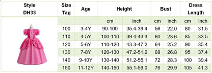 Girls Little Mermaid Aurora Costume Children Ariel Sleeping Beauty Dress Kids Peach Wedding Pink Fantasy Princess Disguise