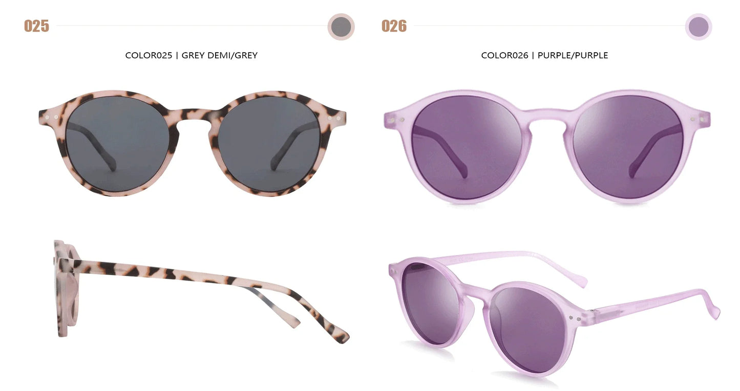 (S Size) Retro Circular Polarized Sunglasses 2026 2025 Men Women Vintage Small Round Sun Glasses UV400 Goggles Shades