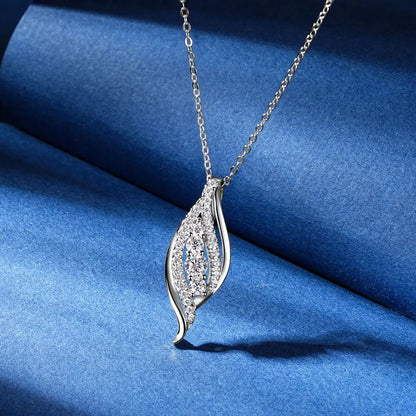 Multi-size Moissanite Pendant Necklace Chains for Women 925 Sterling Silver Wedding Fine Jewelry Gifts with Certificate