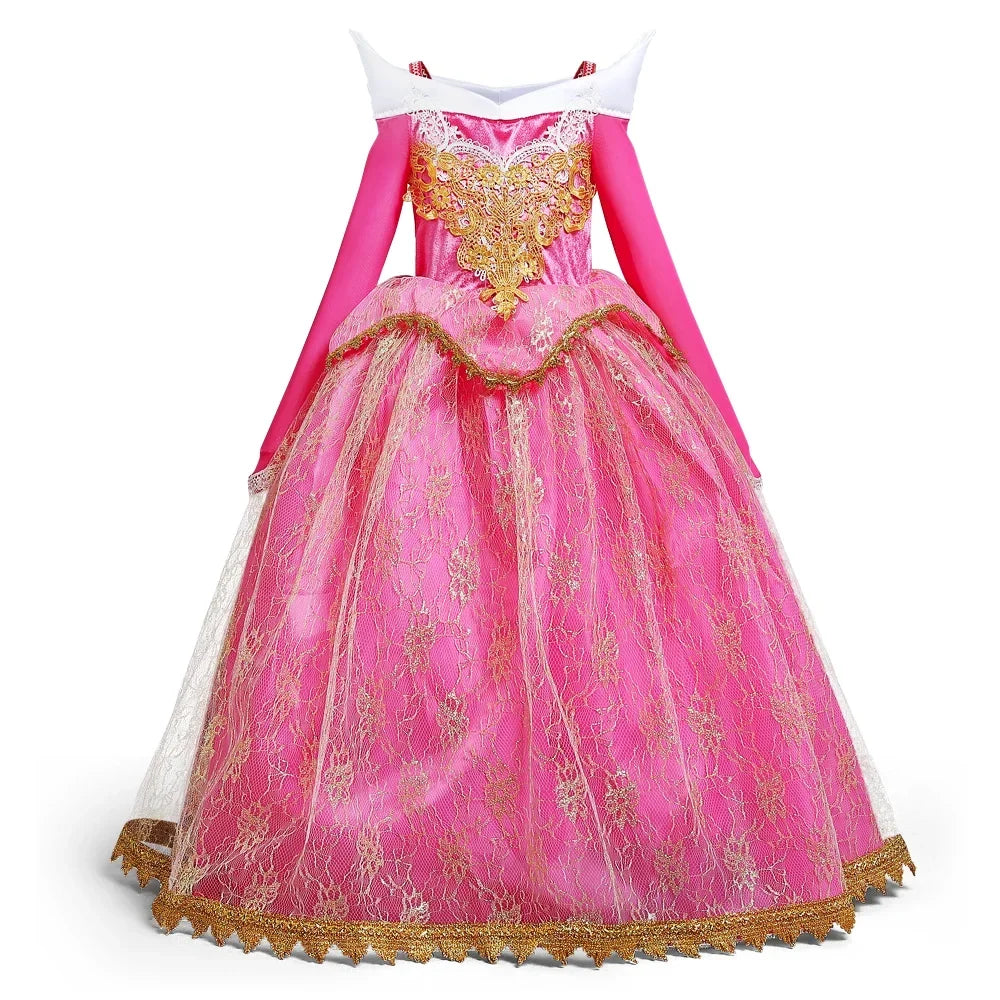 Kids Princess Dress Variety Set for Girl Cosplay Halloween Birthday Party Costume Gown 2-8Y Vestido Girls Birthday Gifts