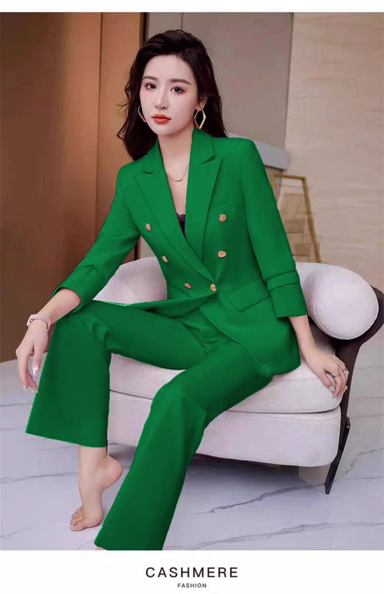 New Advanced Design Women's Suit Jacket Korean Style Spring Autumn Professional White Collar Small Western Clothes