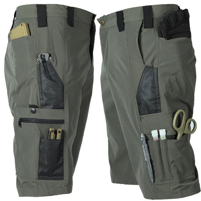 Tactical Camouflage Shorts Outdoor Work Pants Men's Multi-pocket Casual Cargo Short Pants Quick Dry Wear-resisting Shorts Male