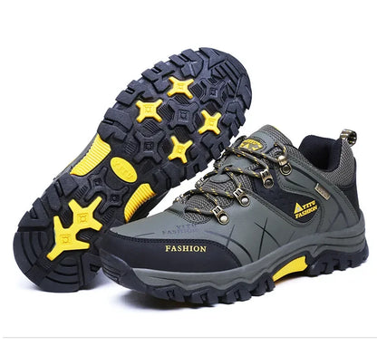 Brand Men Winter Snow Boots Waterproof Leather Sneakers Super Warm Men's Boots Outdoor Male Hiking Boots Work Shoes Size 39-47