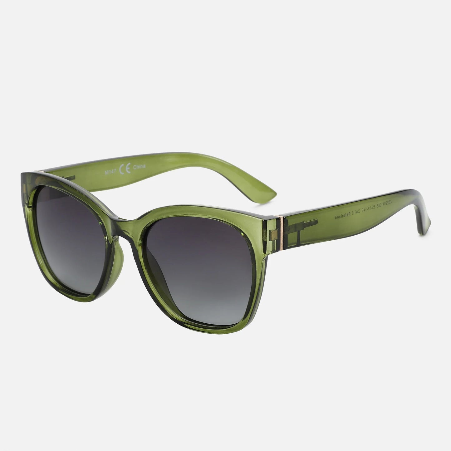 Fashion Original Thick Butterfly Frame Polarized Sunglasses for Women Chunky Uv400 Protection Shade Cat Eye Sun Glasses