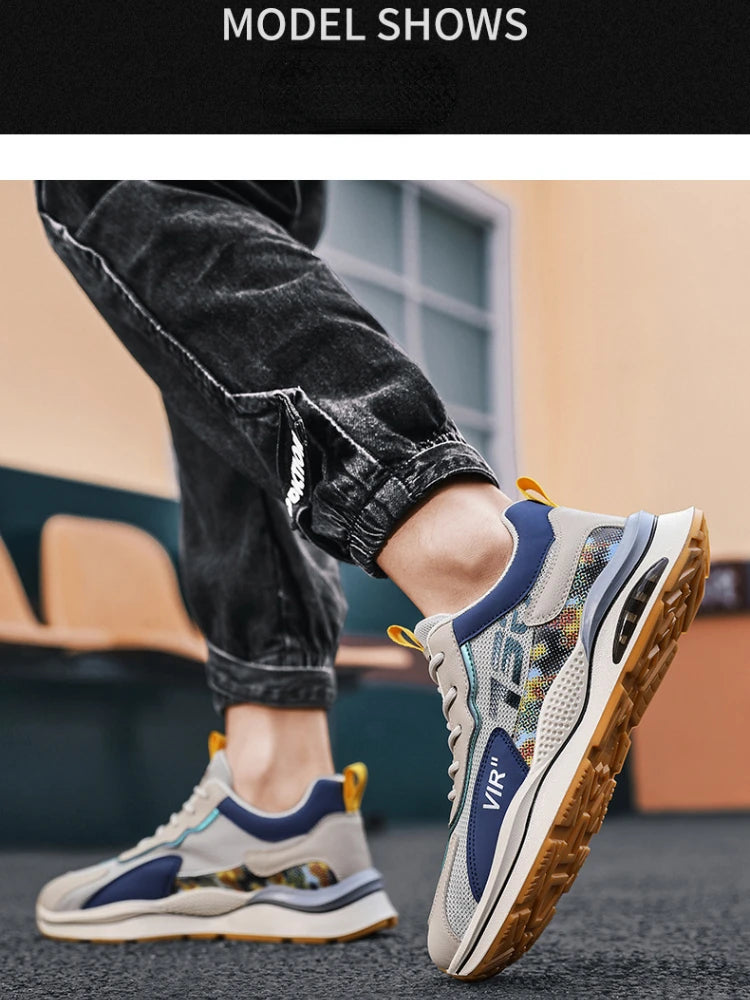Air Cushion Safety  Mesh Shoes Men Women Work Sneakers Lightweight Breathable Men Work Shoes Safety Work Boots Anti-Puncture