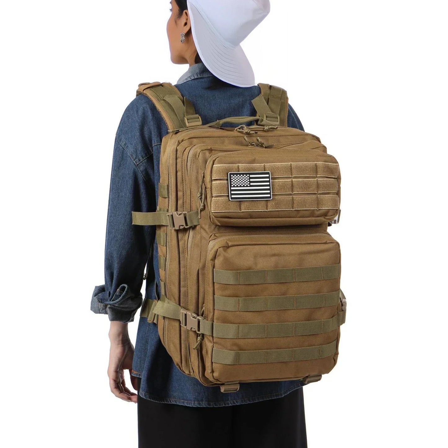 25L/50L Tactical Backpack Molle Bag Outdoor Bags Backpack for Hiking Camping Trekking Hunting Fishing GYM Bags Backpacks