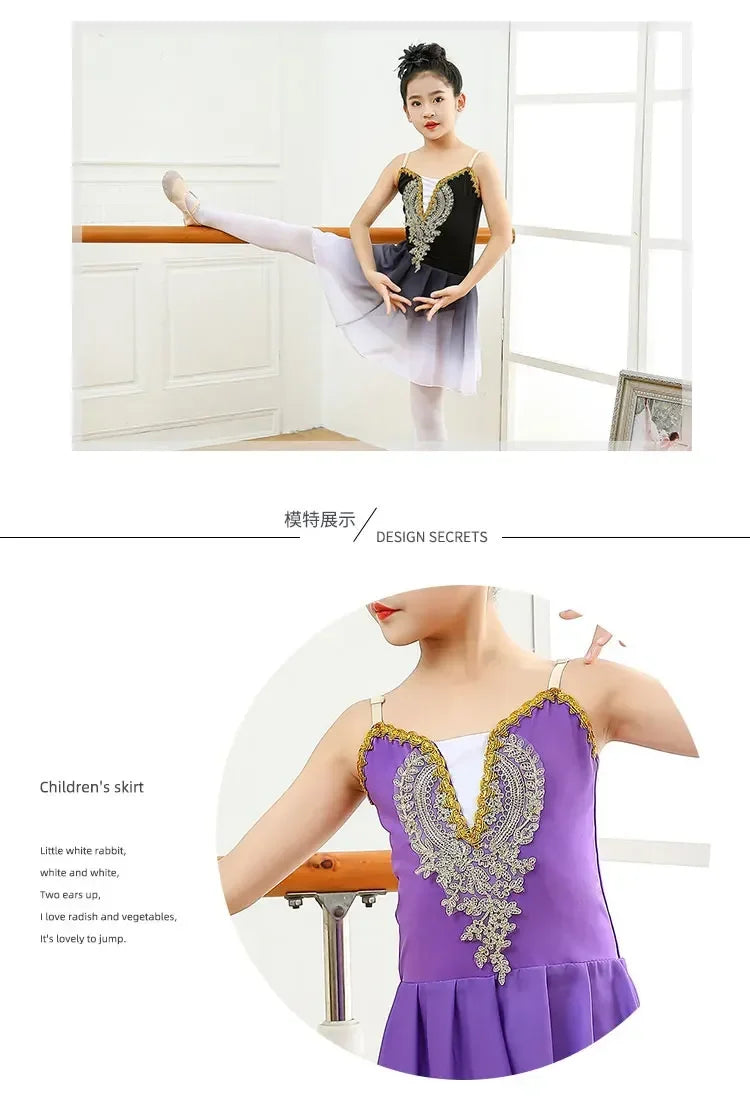 Long Adult Children Ballet Tutu Dress Modern Dance Children's Performance Clothes Ballet Skirt Practicing Clothes Fluffy Skirt