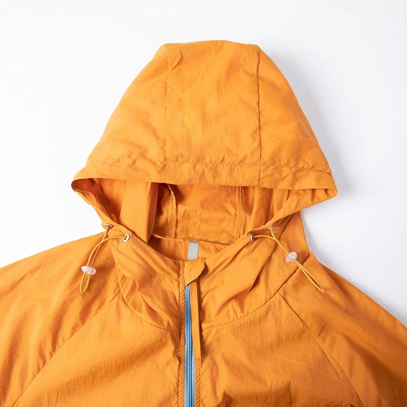 Women's Men's Sun Protective Jackets Camping Mountaineering Hiking Outdoor Sports Windbreaker Summer Lightweight Coat