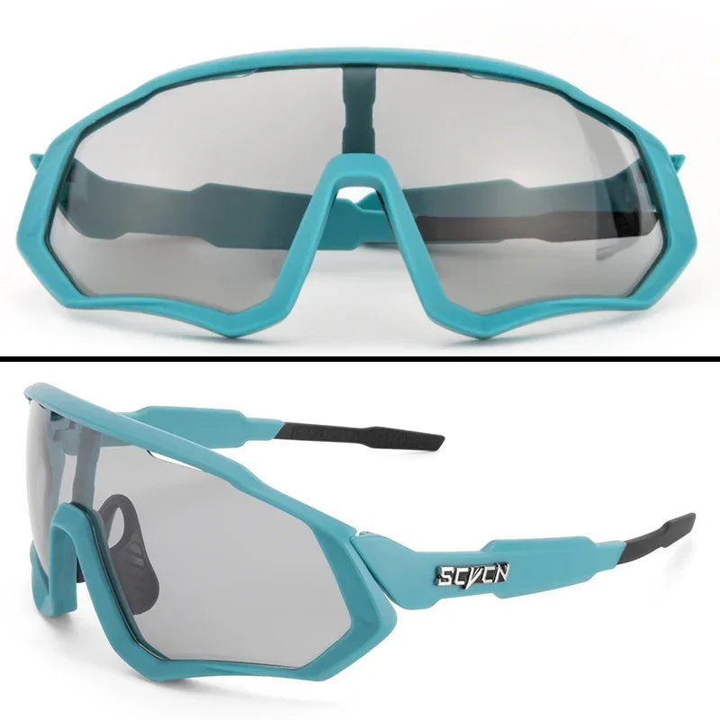 New Style Sunglasses Photochromic Sport Cycling Glasses Bicycle Eyewear Mountain Bike Cycl Goggles UV400 MTB Road for Men