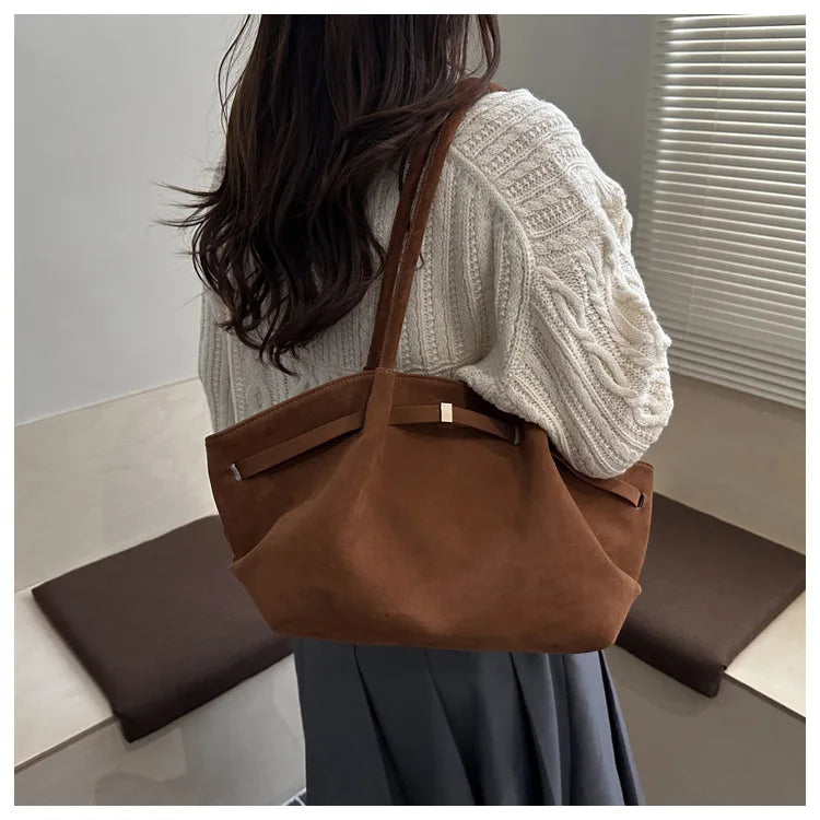 Autumn Women Leisure Shoulder Bag Comfortable and Versatile Texture Crossbody Tote Handle Bag Fashion Luxury Simple Storage Bag
