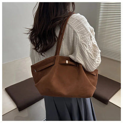 Autumn Women Leisure Shoulder Bag Comfortable and Versatile Texture Crossbody Tote Handle Bag Fashion Luxury Simple Storage Bag