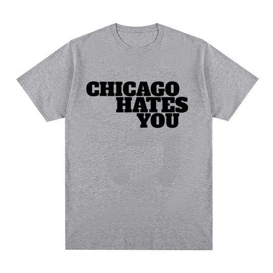 Rapper Chief Keef Chicago Hates You Same Style T-shirt Men Fashion Hip Hop Oversized T Shirt Casual Cotton Short Sleeve T-shirts