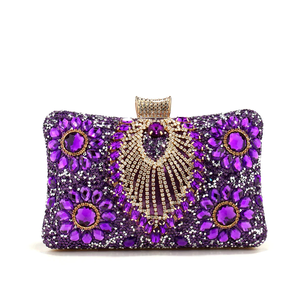 Flower One Side Glitter Tassel Women Evening Bags Diamonds Small Day Clutch Luxury New Chain Shoulder Handbags For Party