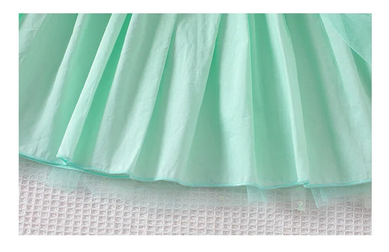 2025 Little Girls Mermaid Dress Ariel Party Clothing Casual Princess Birthday Outfit Wear Summer Elegant Gown