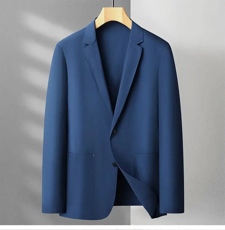 Sunscreen Jacket Blazer - Men's Fashionable Lightweight Business Casual Versatile Casual Cool and Light Thin Elastic Blazer