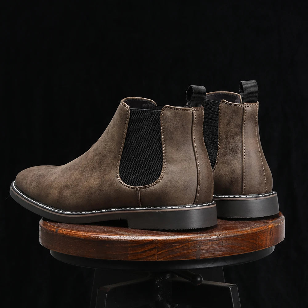 40~46 Men Chelsea Boots Brand Retro Comfortable Fashion Men Boots