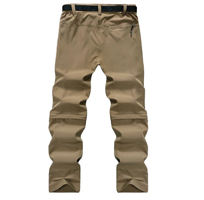 Men's Lightweight Convertible Cargo Tactical Pants Zip off Outdoor Hiking Stretch Work Pants Trekking Camping Trousers
