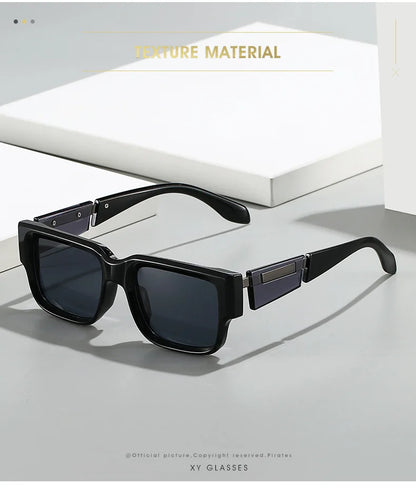Retro Sunglasses Women Trendy Vintage Square Sunglass Men Fashion Glasses Shades Luxe Lunette Soleil Femme Gafas De Sol Hombre