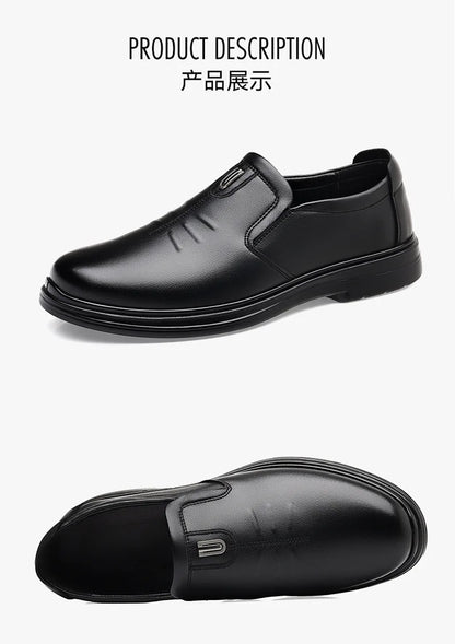 Spring Autumn New Designer Loafers for Men Solid Color Fashion Business Casual Shoes Male Soft Sole British Leather Shoes Man