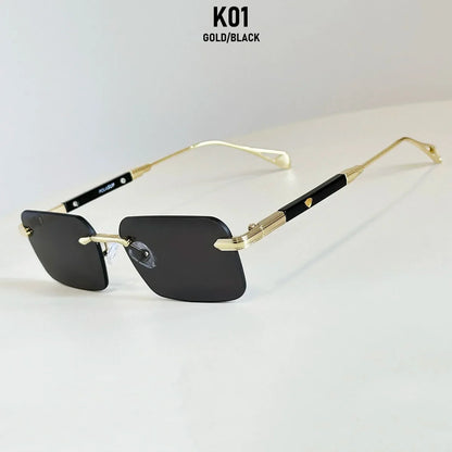 Square Sunglass Men Luxury Rimless Sunglasses Women Vintage Vacation Fashion Glasses Lunette Soleil Femme Gafas De Sol Hombre