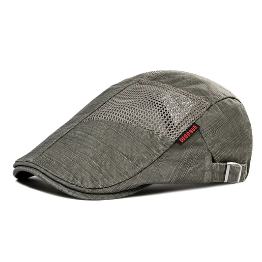 Cotton Flat Ivy Cap Men Retro Newsboy Caps Distressed Male Golf Boina Baker Boy Hat Adjustable Spring Summer Autumn Beret