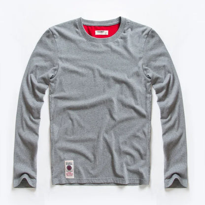 Men's T-Shirts Spring Long Sleeve T-Shirt Men's Clothing Y2k T-Shirt Washing Sweatshirt Shirts Casual O-Neck Streetwear Tee Tops
