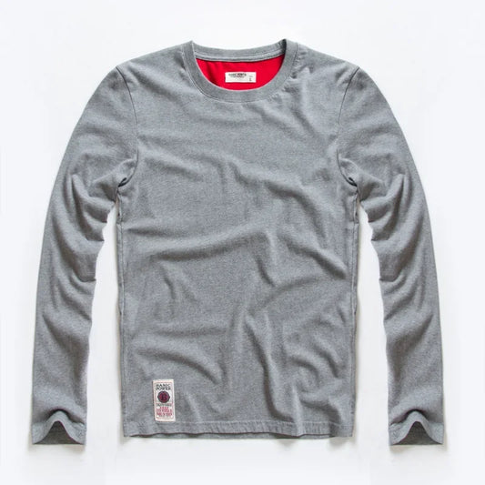 Men's T-Shirts Spring Long Sleeve T-Shirt Men's Clothing Y2k T-Shirt Washing Sweatshirt Shirts Casual O-Neck Streetwear Tee Tops