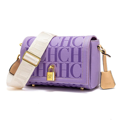 Crossbody Bag 2024 New Purple Magnetic Flip Cover Commuter Women's Bag Wallet