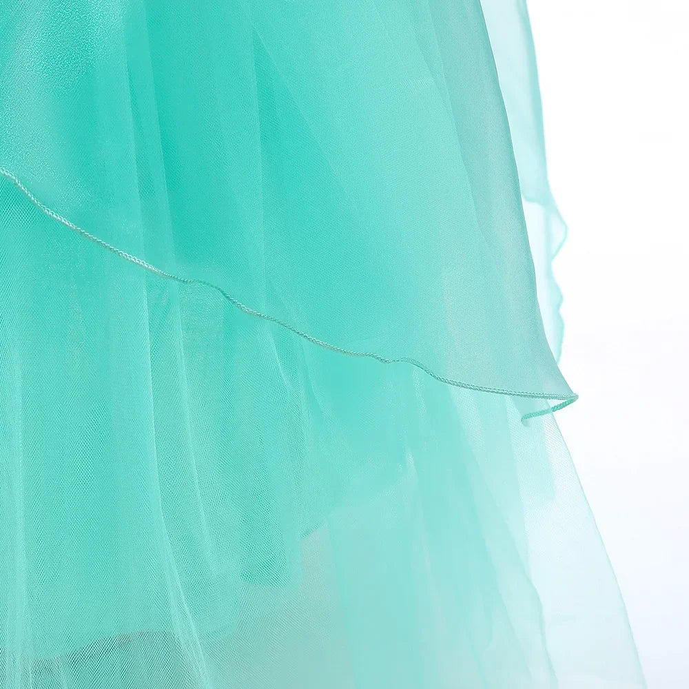 Kids Mermaid Dress Halloween Long Sleeve Princess Costume Children Luxury Fluffy Tulle Frocks Child Mermaid Birthday Party Gown