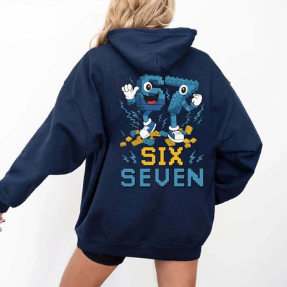 Steal A Brainrot 67 Meme Hoodies Funny Meme Unisex Sweatshirt Six and Seven Brainrot Tops Men Women Christmas Fashion Streetwear