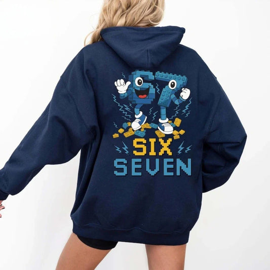 Steal A Brainrot 67 Meme Hoodies Funny Meme Unisex Sweatshirt Six and Seven Brainrot Tops Men Women Christmas Fashion Streetwear