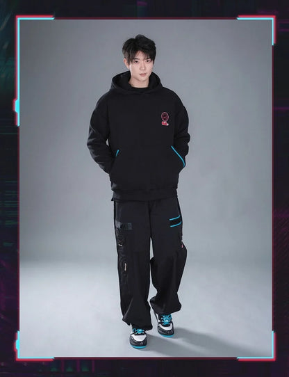 Hatsune Miku Cosplay Men's Trousers Cargo Pants Anime Vocaloid Women Man Clothes Work Trousers Casual Costume