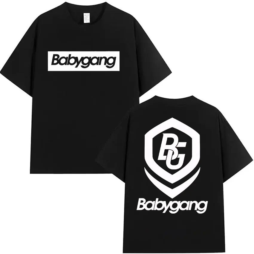 Rappeur Baby Gang Tour 2025 Album Merch T-shirts Men Women Clothing Hip Hop Oversized T Shirt Summer Casual Short Sleeve T-shirt
