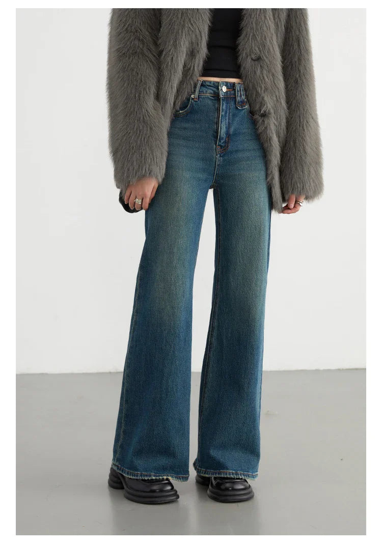 Women Jeans New High Waist Flare Denim Pants Micro Elastic Woman Trousers Horseshoe Pant Female Autumn Winter 2023