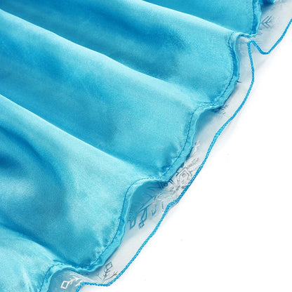 Girls Cosplay Snow Queen Elsa Snowflake Cape Costumes Kids Carnival Party Prom Gown Children Clothes Elsa Princess Dresses