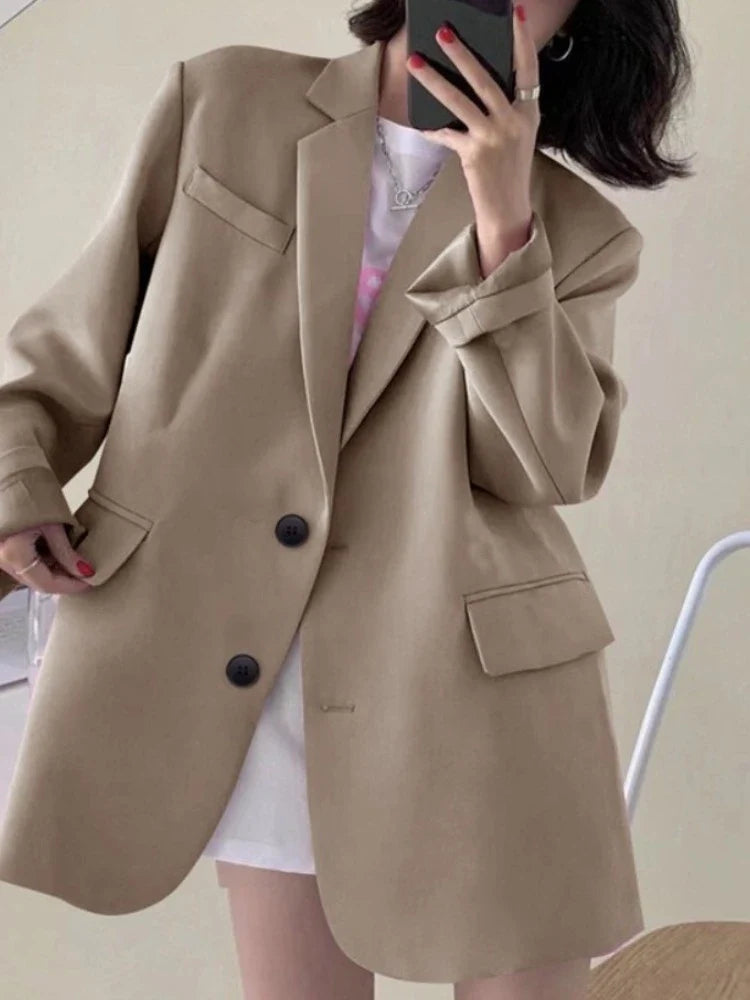 New Woman Spring Summer Solid Color Suit Jacket Women Korean Fashion Casual Comfortable Suit Woman Clothing Outerwears